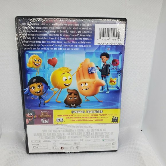 The Emoji Rated PG Children Family Movie (DVD, 2017) Brand New Sealed - Picture 6 of 6